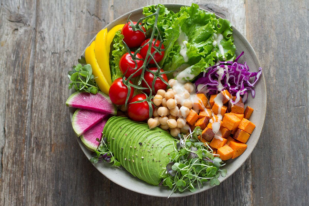 healthy lunch plate